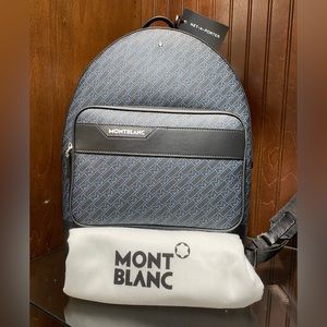 Sold - Montblanc M-Pattern Padded backpack in black for men